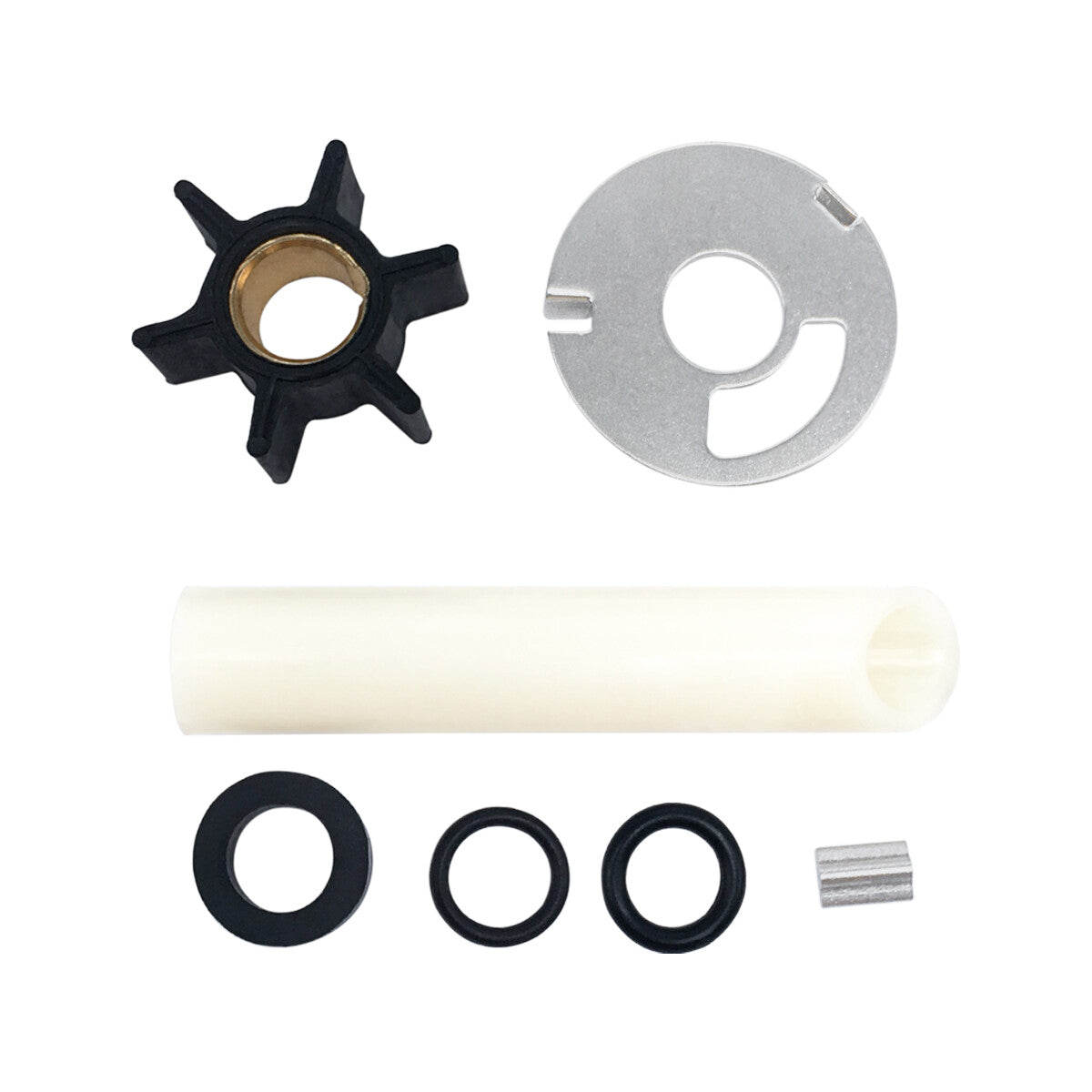 Water Pump Impeller Kit for Mercury 4 4.5 6 7.5 9.8 hp .438" ID Repl 47-89980T1O