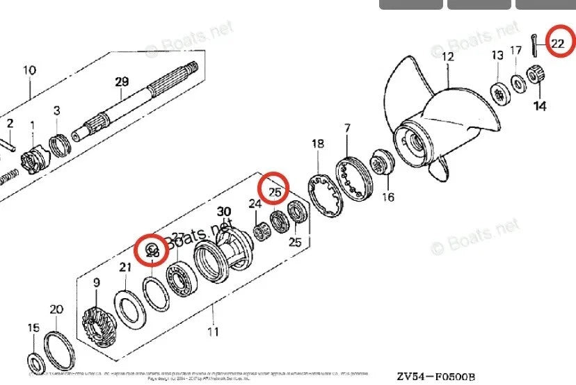 Lower Unit Oil Seal – Honda 35-50HP Models