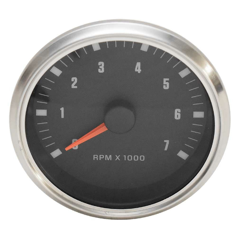 Beede Boat Tachometer Gauge Black Silver by Beede