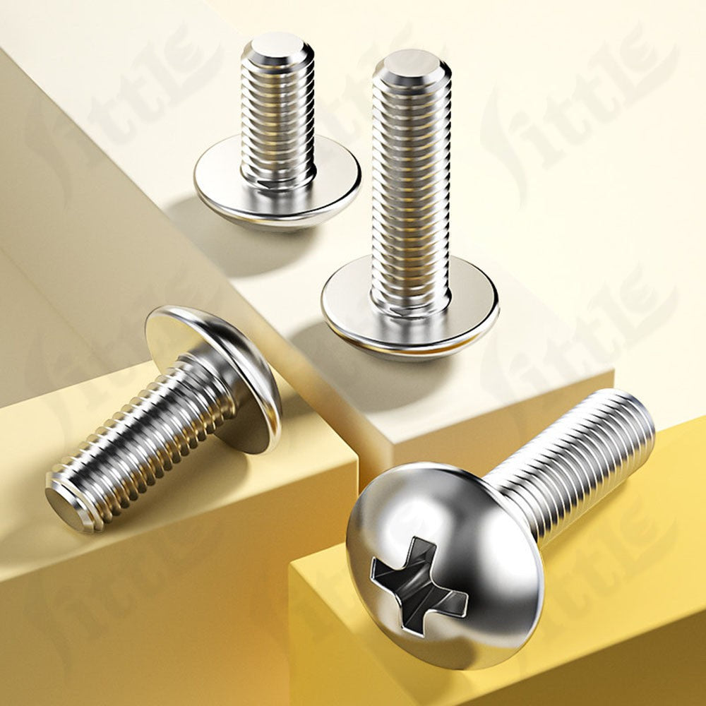 A2 Steel Hex Bolts & Nuts Set