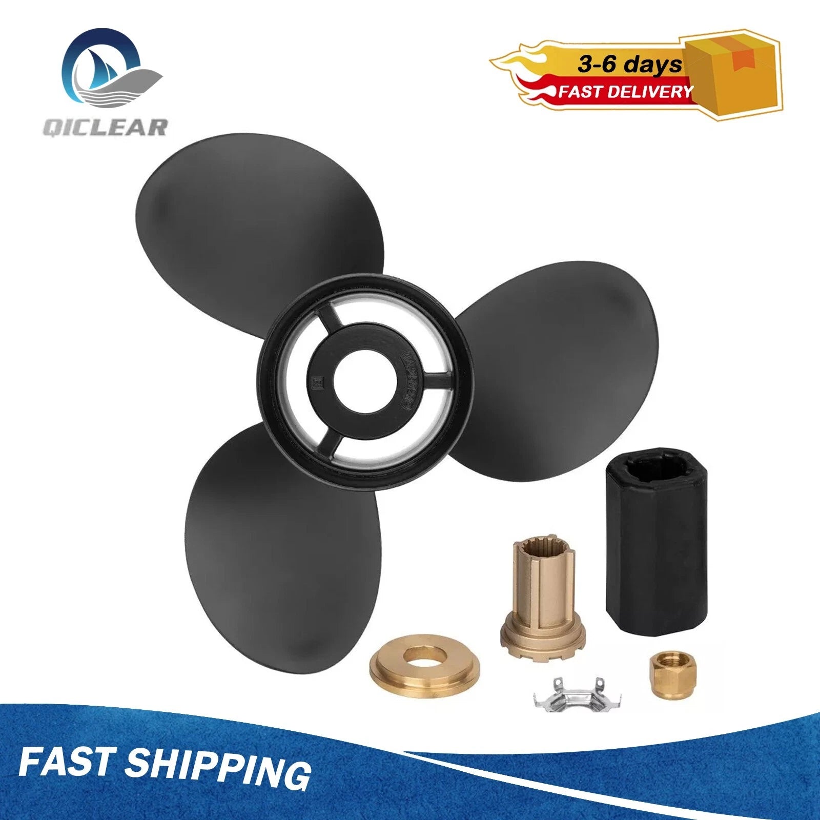14.25 X 21 Propeller Boat Prop 15 Spline For Mercury