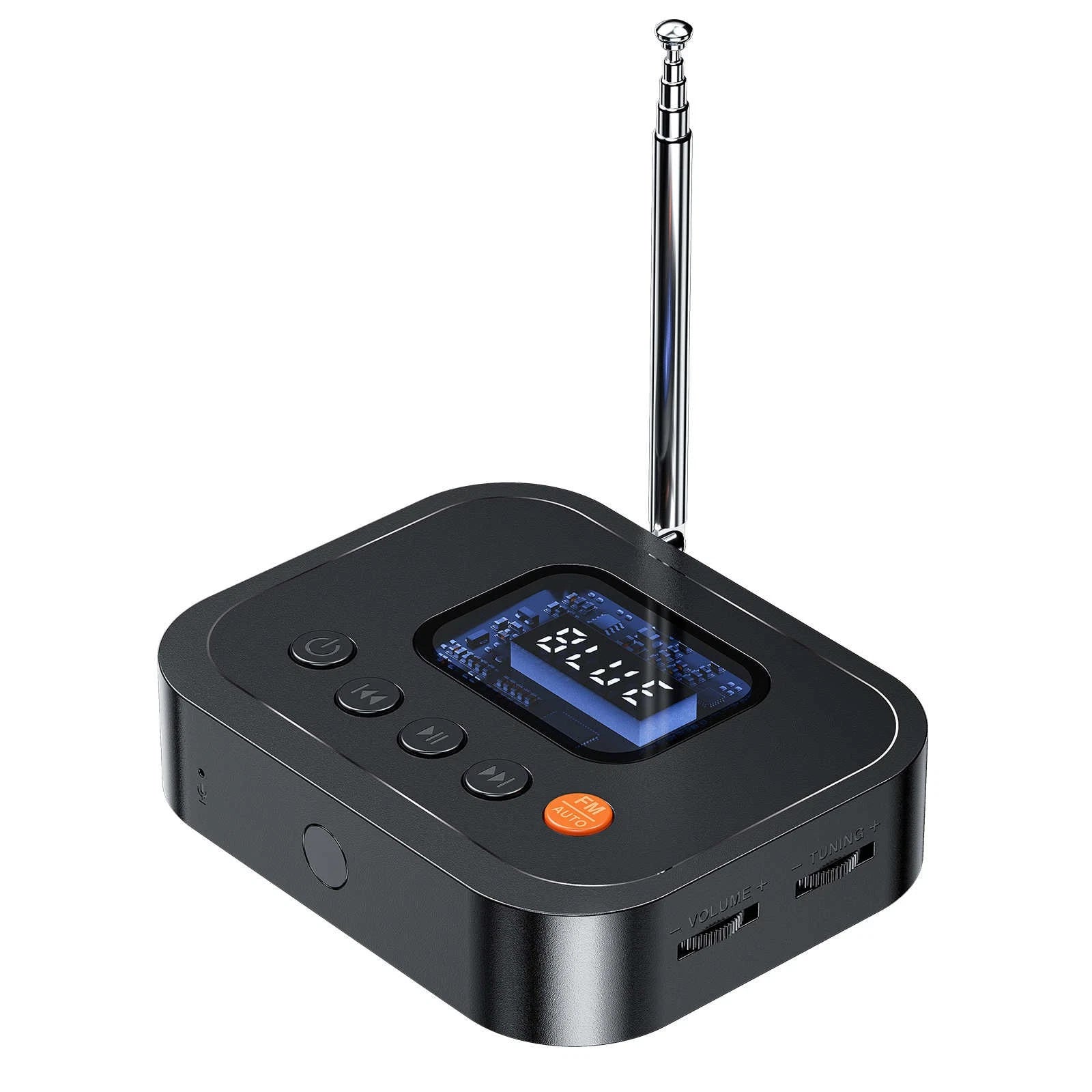 Sbc Aac Bluetooth 6.0 Hifi Audio Receiver Fm Radio Adapter Remote
