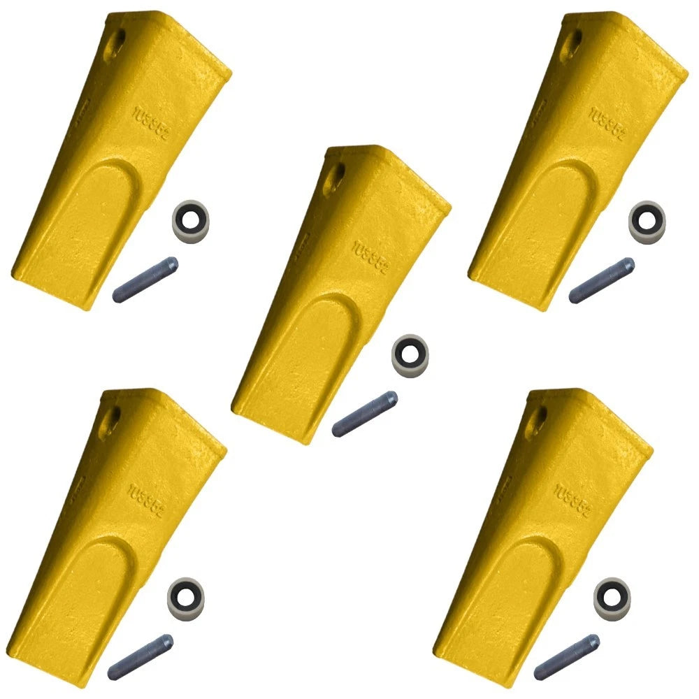 (5 Pk) Tooth Pin & Retainer Fits Caterpillar 213b 214b 214b Ft 215