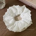 Lace Polka Dot Hair Scrunchies for Women