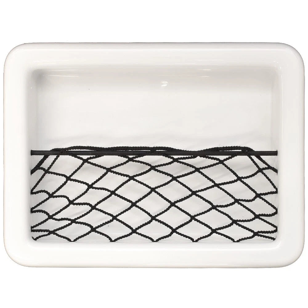 Blue Wave Boat Storage Pocket Panel 24300138 | White Plastic W/ Net