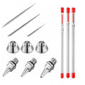 1 Set Stainless Steel Airbrush Nozzle Needle Parts For Airbrushes
