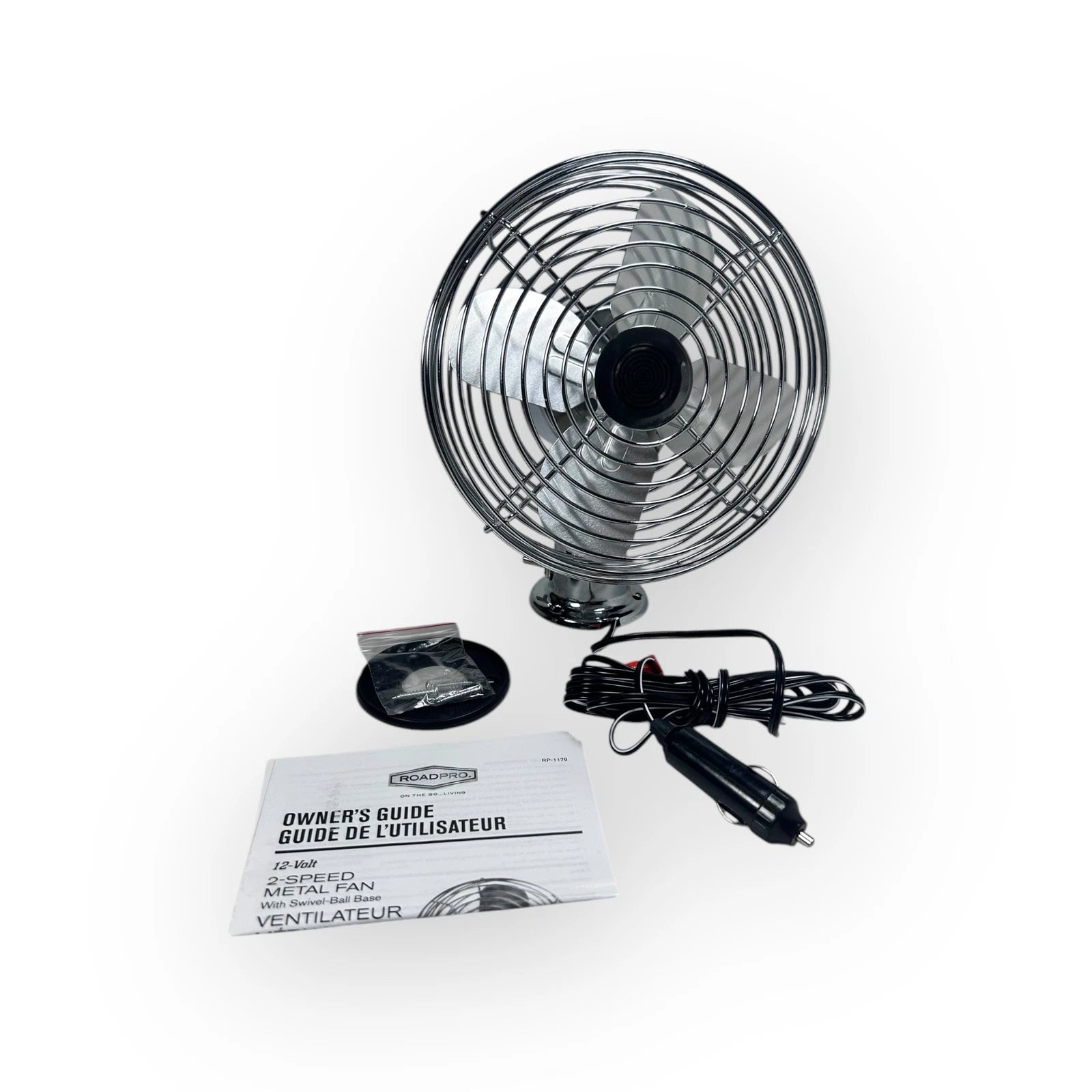 Roadpro Rp-1179, 2 Speed Metal Fan With Swivel- | Hook & Hull Co
