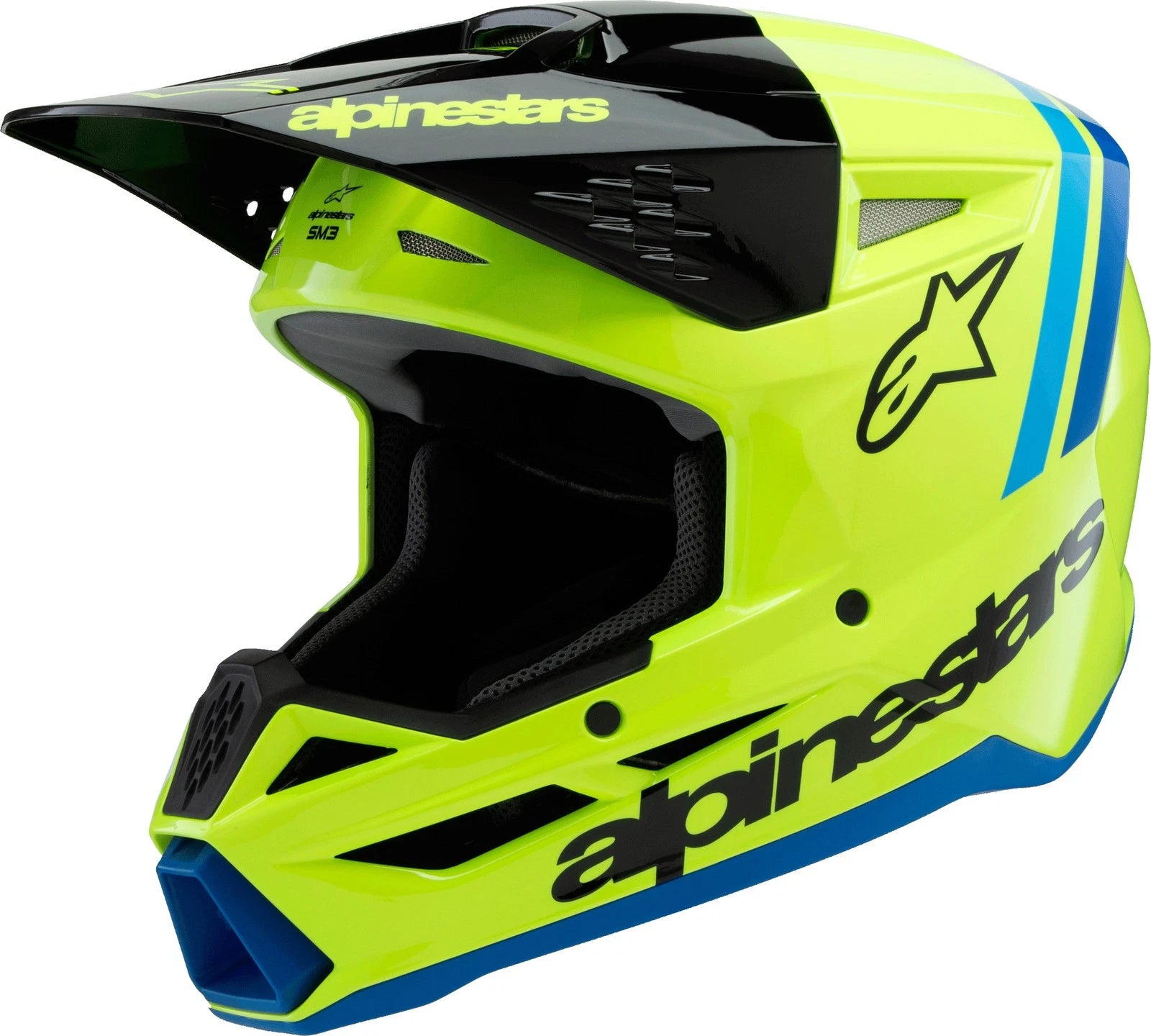 Alpinestars Sm3 Youth Radium Helmet For Off-road & Mx, Youth Large