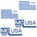Mastercraft Boat Raised Decals 8 Inch Blue by Mastercraft