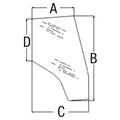 New Cab Glass - Door Rh Tinted Fits Massey Ferguson 3805642m1 114364