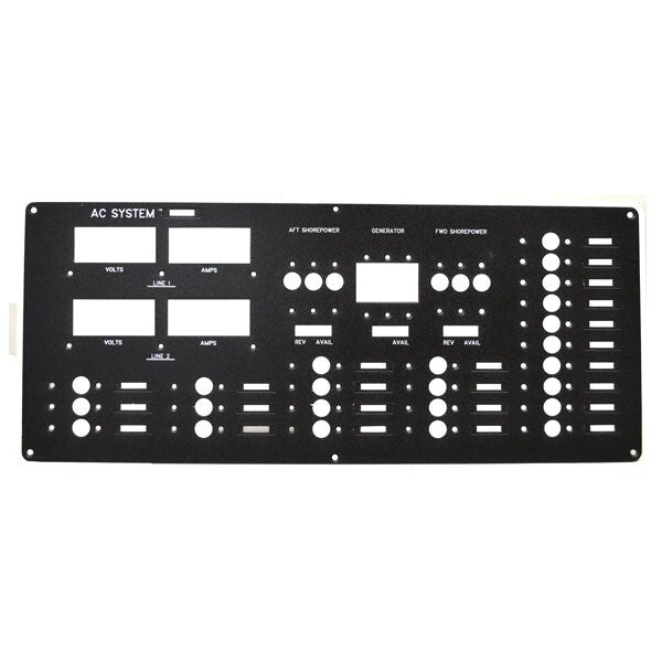 Tiara Boat Blank Breaker Panel Aluminum by Tiara