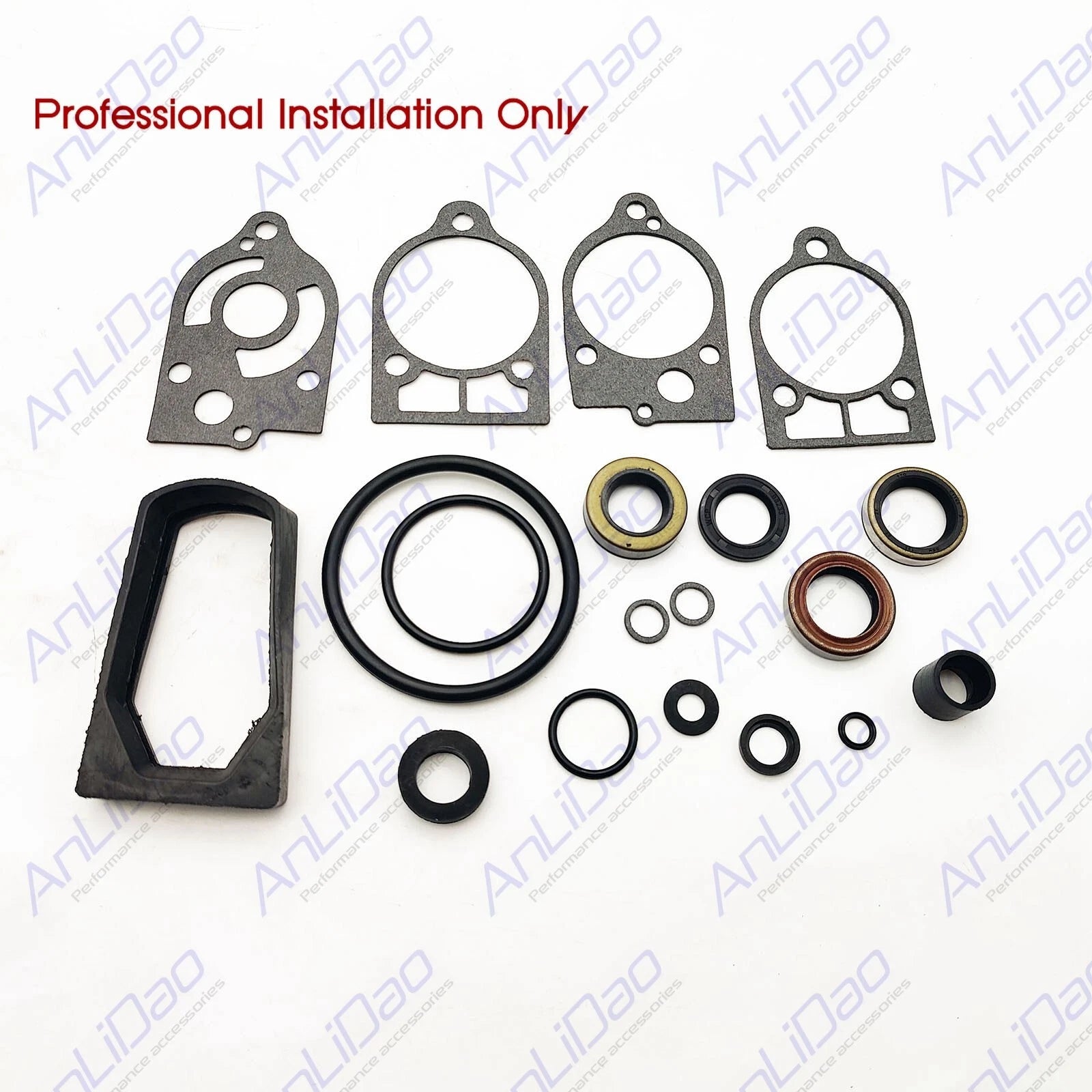 Fit Fit Mercury Mariner 40 50 70hp 2-stroke Gearcase Seal Kit 1977-97