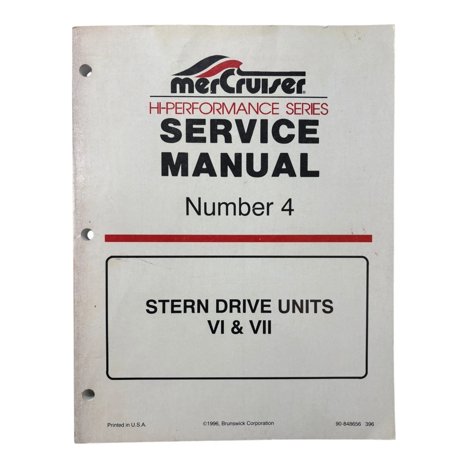 Mercruiser Hi-performance 90-848656, Stern Drive Units Vi/vii Service