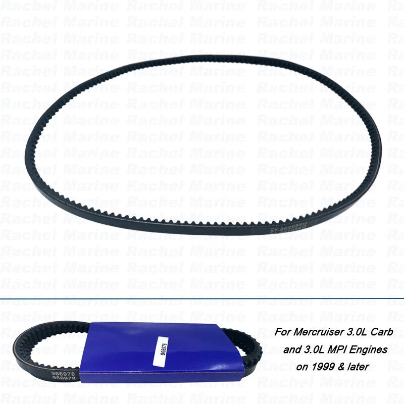 For Mercury Mercruiser 57-862054q Belt V-groove 3.0l / 3.0l Mpi 1999