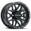 Raceline Krank Wheel 15x7 4/156 5+2 +10mm Black - Fits Polaris Rzr