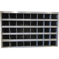 S.149483 40 Hole Steel Hardware Storage Bin, Grey