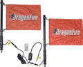 Dragonfire Racing 2ft Spiral Led Whip - Black