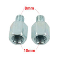 Set Mirror Adapter Threaded 10mm To 8mm Accessories Clockwise Brand