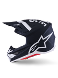 Alpinestars Sm7 Dasher Helmet Black/white Matte Offroad Motorcycle