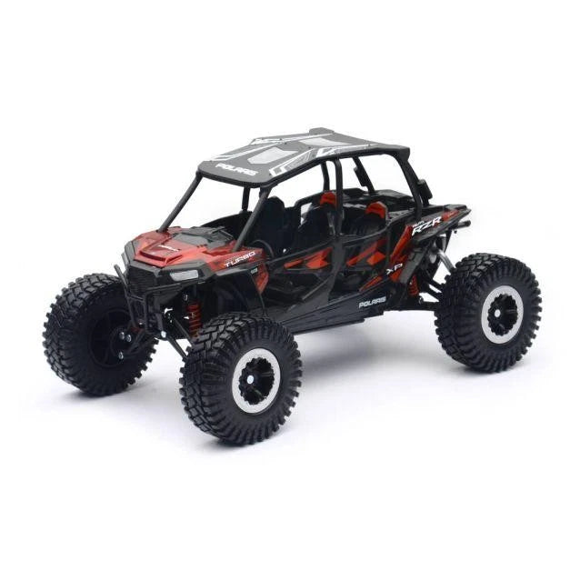 Newray Die Cast Model Polaris Rzr Xp 4 Turbo 2017, Titanium Metallic,