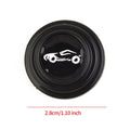12x Door Damping Silent Gasket With Car Logo Anti-collision