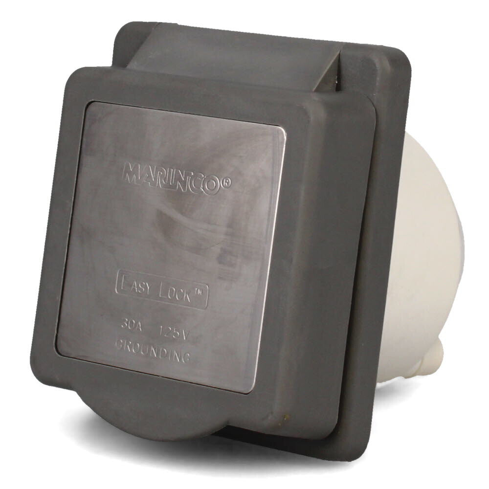 Marinco Boat Shore Power Inlet 301EL-B.GRAY.RV 125V 30A by Marinco
