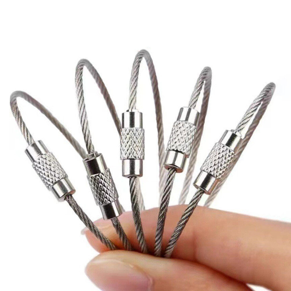 Stainless Steel Keychain Wire Cable 3.5-30cm