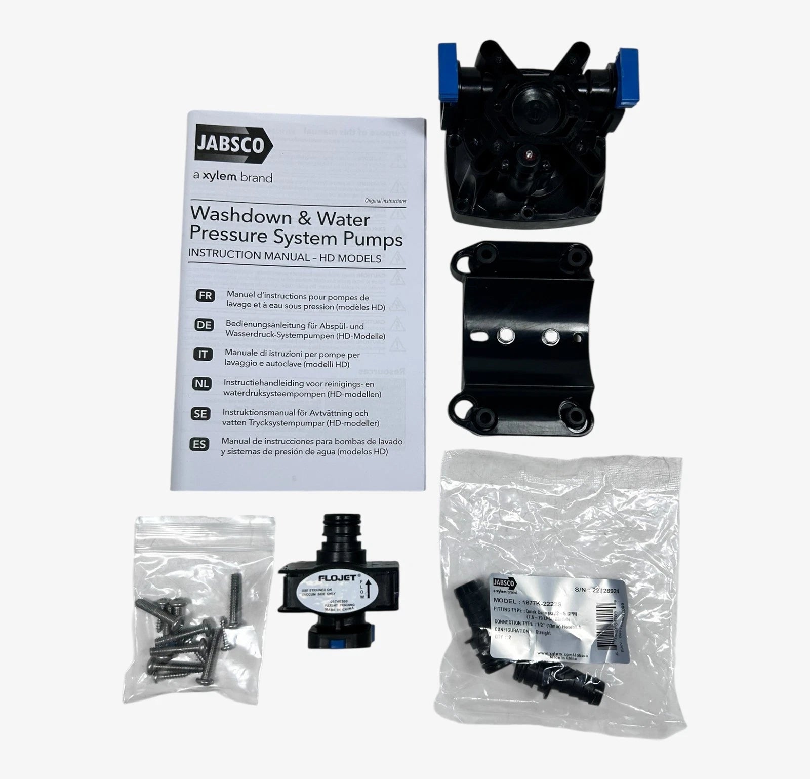 Jabsco Q301j115s-3a, Hd3 Par-max Fresh Water Pump, Replacement Parts