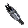 Organized Charging Retractable Dual For Port Car Phone Charger Black