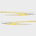 Tracker Boat Graphic Decals Yellow Stickers by Tracker