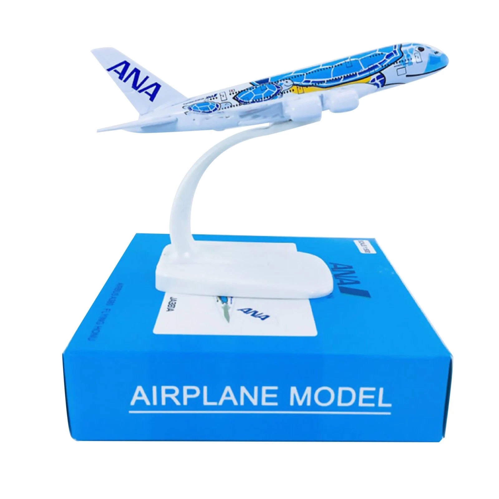 1:500 Scale Blue Ana Sea Turtle Painting A380 Alloy Plane Model