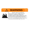 Boat Warning Label Decal 1987710 Gasoline Vapors Sticker by Boat