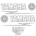 Yamaha Boat Cowling Decal U30920-20 | 350 Hp Four Stroke V8 ( Kit)