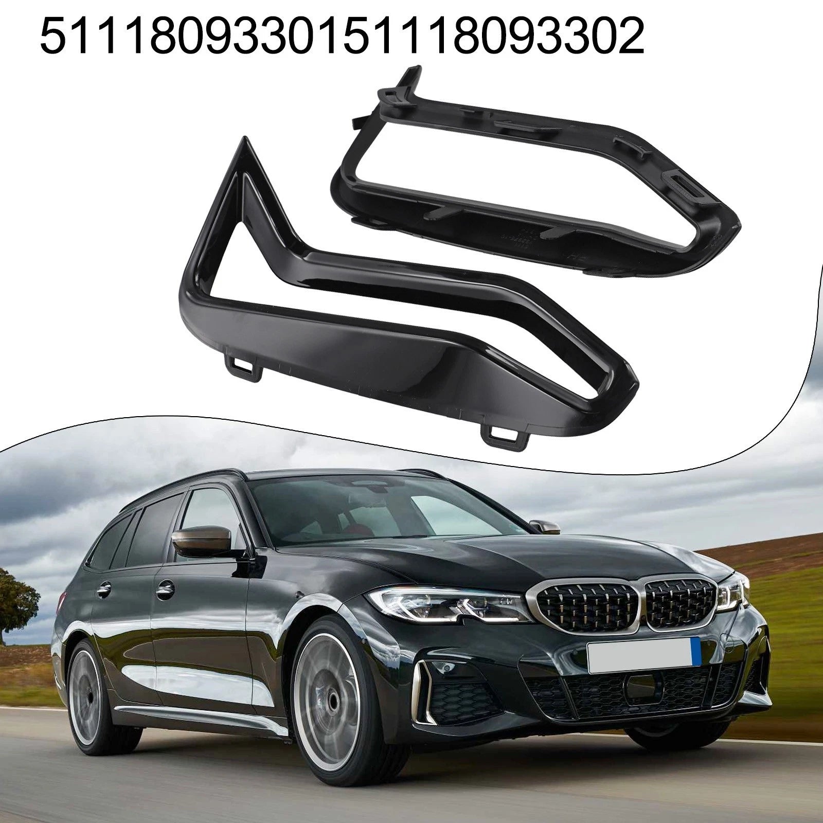 Bumper Side Grille Front Bumper Trim Car Maintenance High-quality