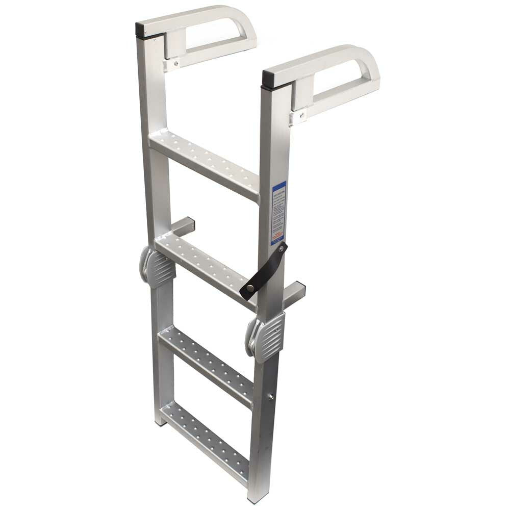 Dockmate Pontoon Boat Folding Ladder 4 Step by Dockmate