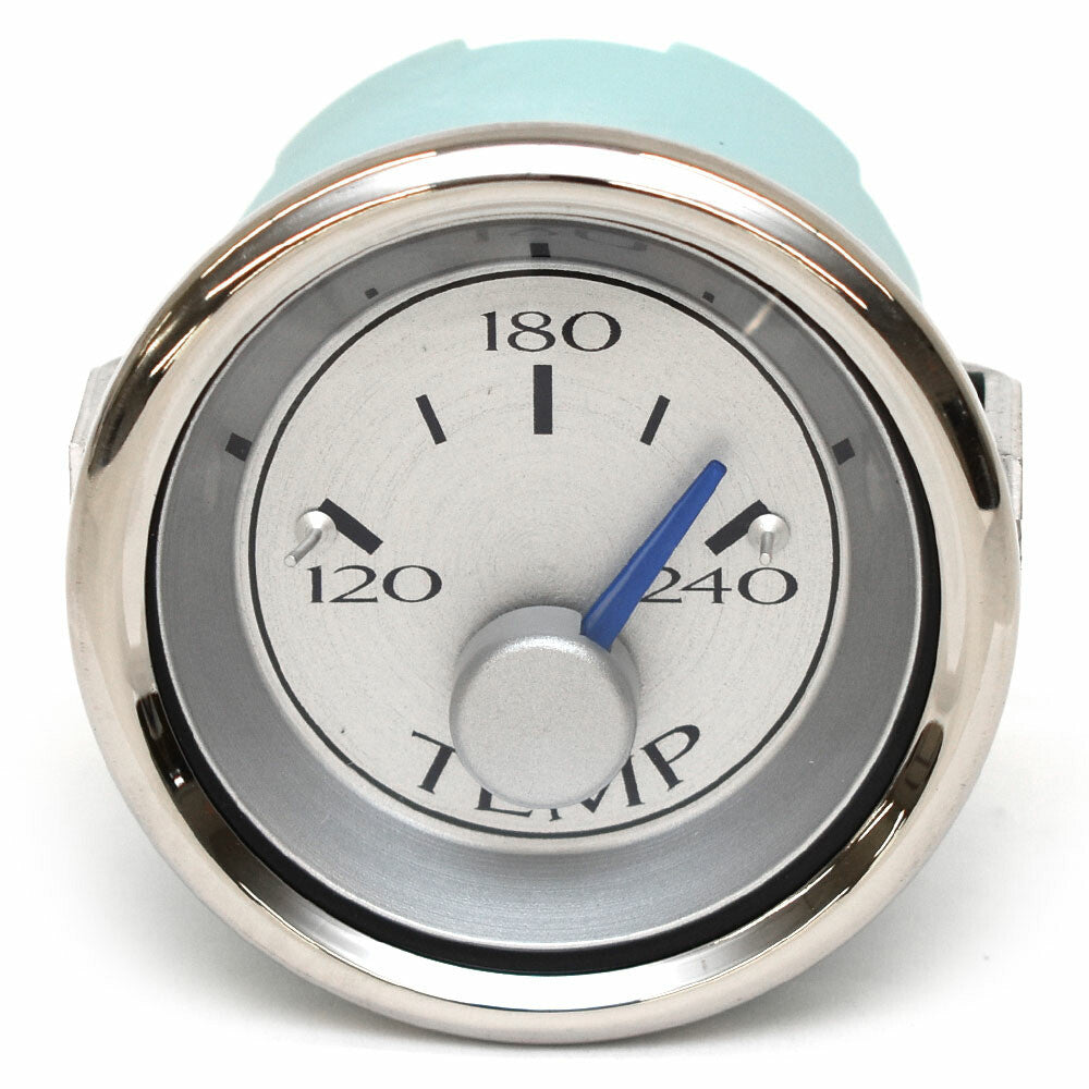 VeeThree Boat Temperature Gauge 781905PDFB Metallic Silver / Blue by VeeThree