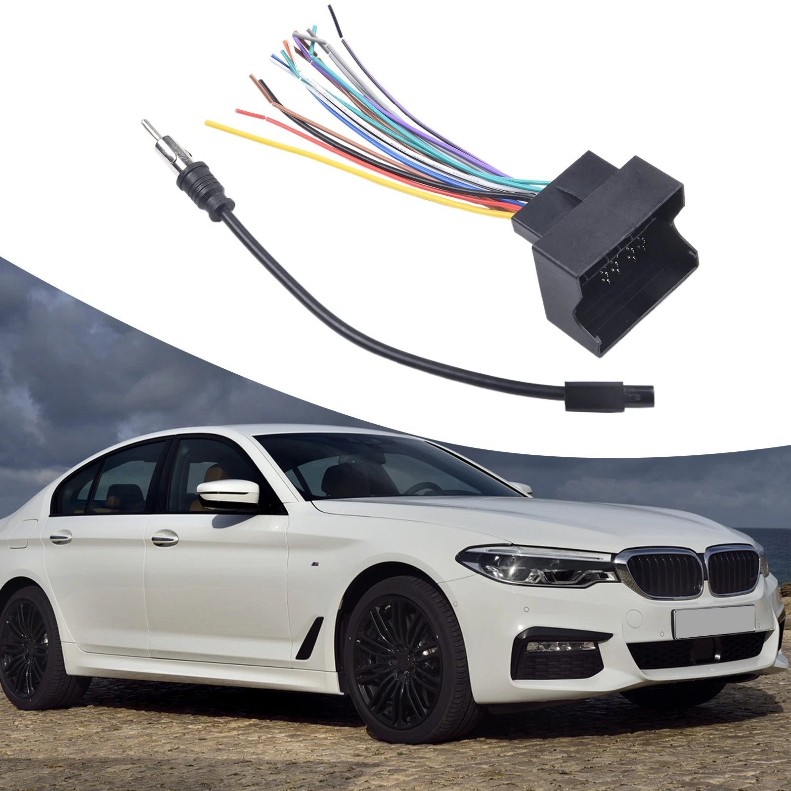 Essential Car Radio Wiring Harness And Adapter Upgrade For/mini