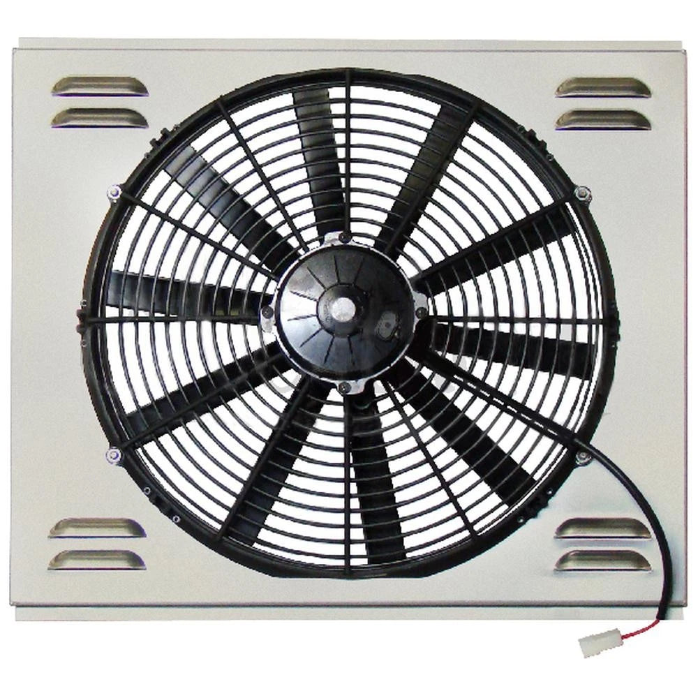 Z40084 Single High Cfm 16" Electric Fan & Shroud - 17 3/8 X 20 1/2 X