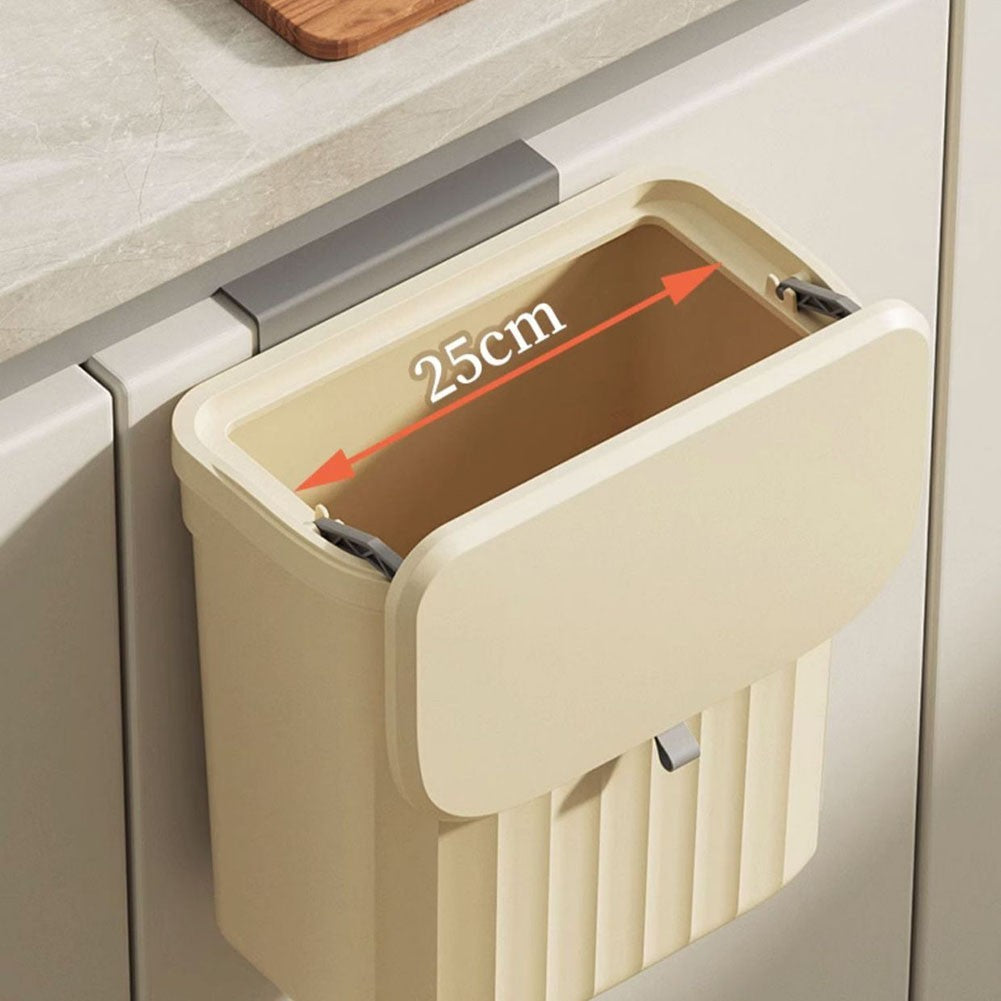 Plastic Wall Mounted Waste Basket 27x16x23cm