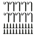 10*garden Flower Pot Hanger Wall Hanging Rack Iron Holder Plant