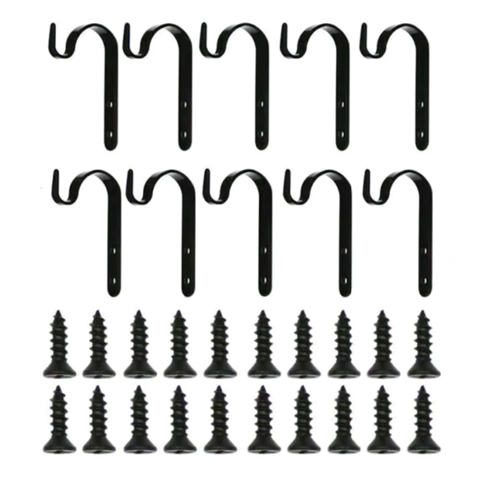 10*garden Flower Pot Hanger Wall Hanging Rack Iron Holder Plant