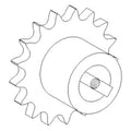 Ah128074 Sprocket, Countershaft Drive, Unloading Auger (Rice)