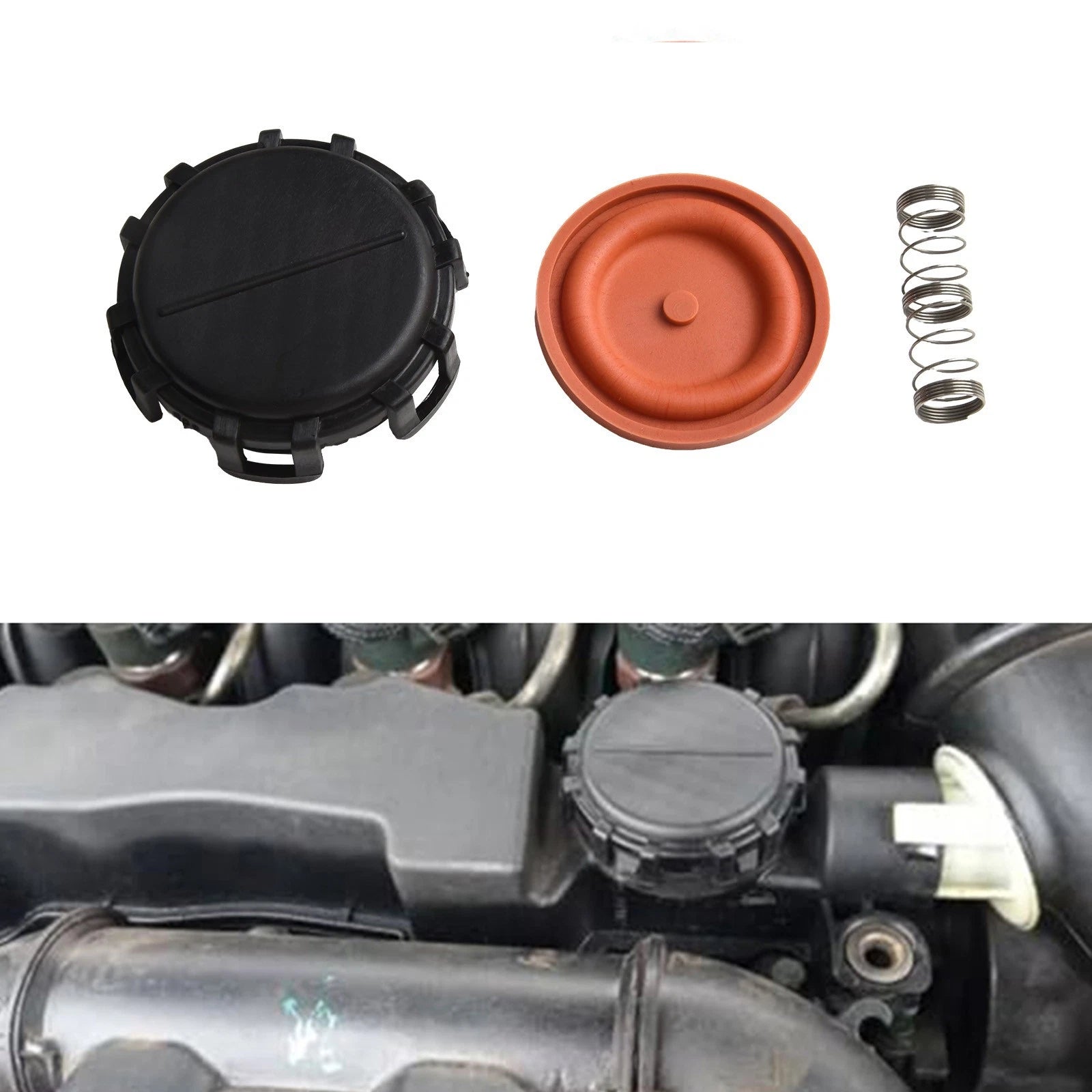 Seamless Pcv Valve Cover Replacement Kit For Ford For Fiesta For Focus