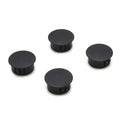 Heyco Boat Plug Caps 1 Inch Black Nylon Set of 4 by Heyco