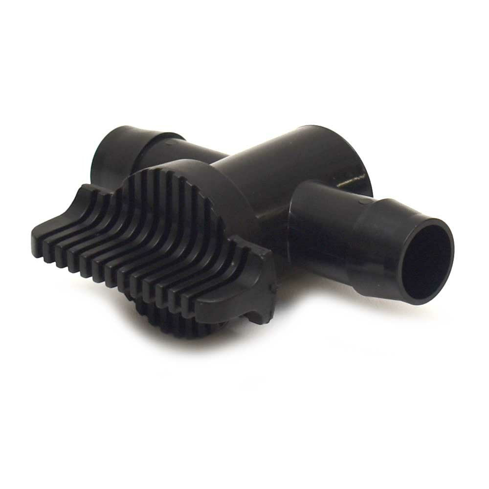 Boat Shut Off Valve Black Plastic 3/4 Inch