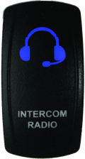 Dragonfire Racing Lighted Switch Int/rad On/off Blue Led