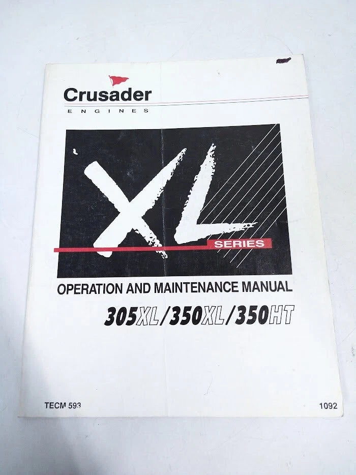 Crusader Tecm593, Xl Series 305xl/350xl/35<wbr/>0ht Operation And