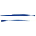 Rinker Boat Graphic Decal Blue Deck Sweep Stickers Set of 2 by Rinker