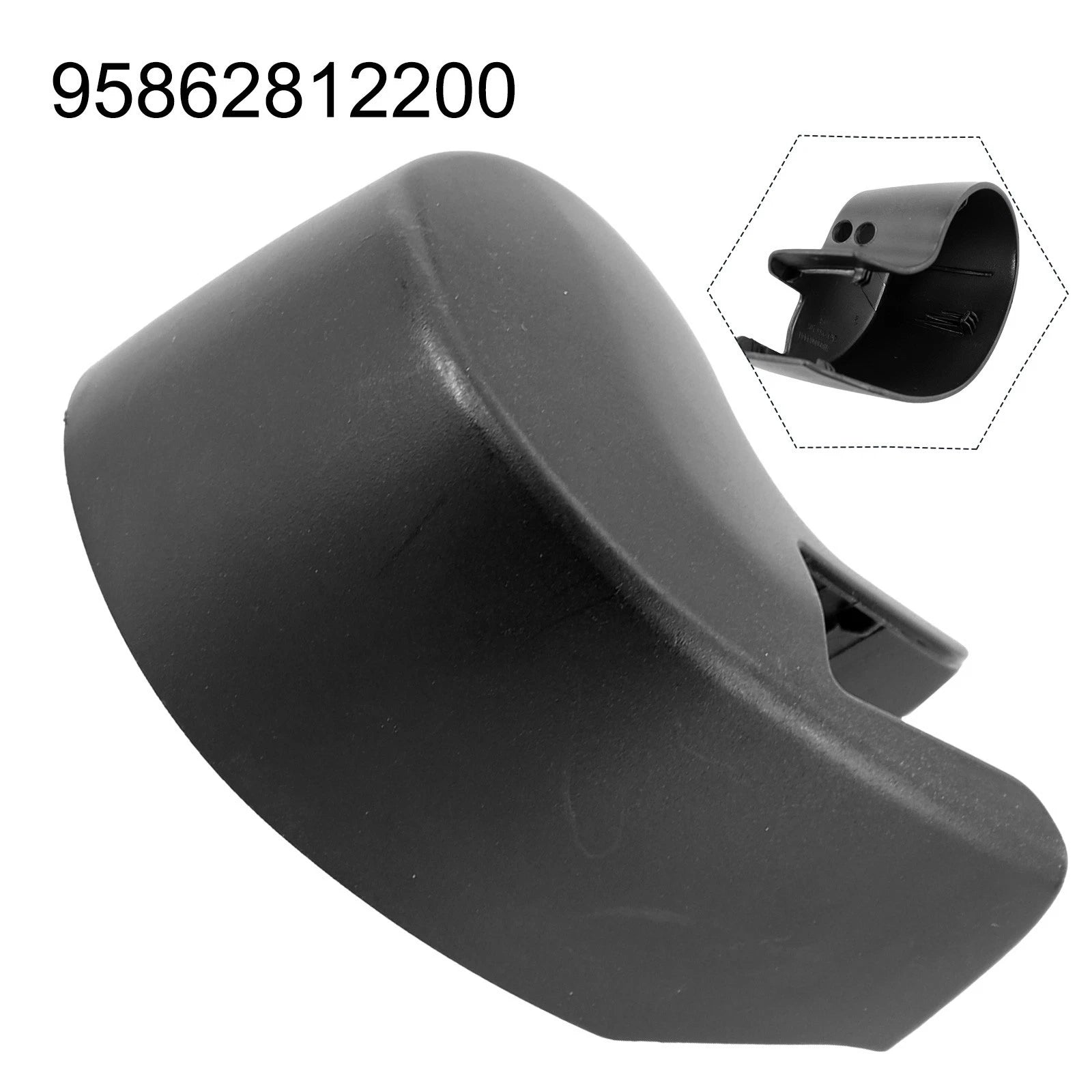 Black Plastic Rear Wiper Cap Compatible With For | Hook & Hull Co