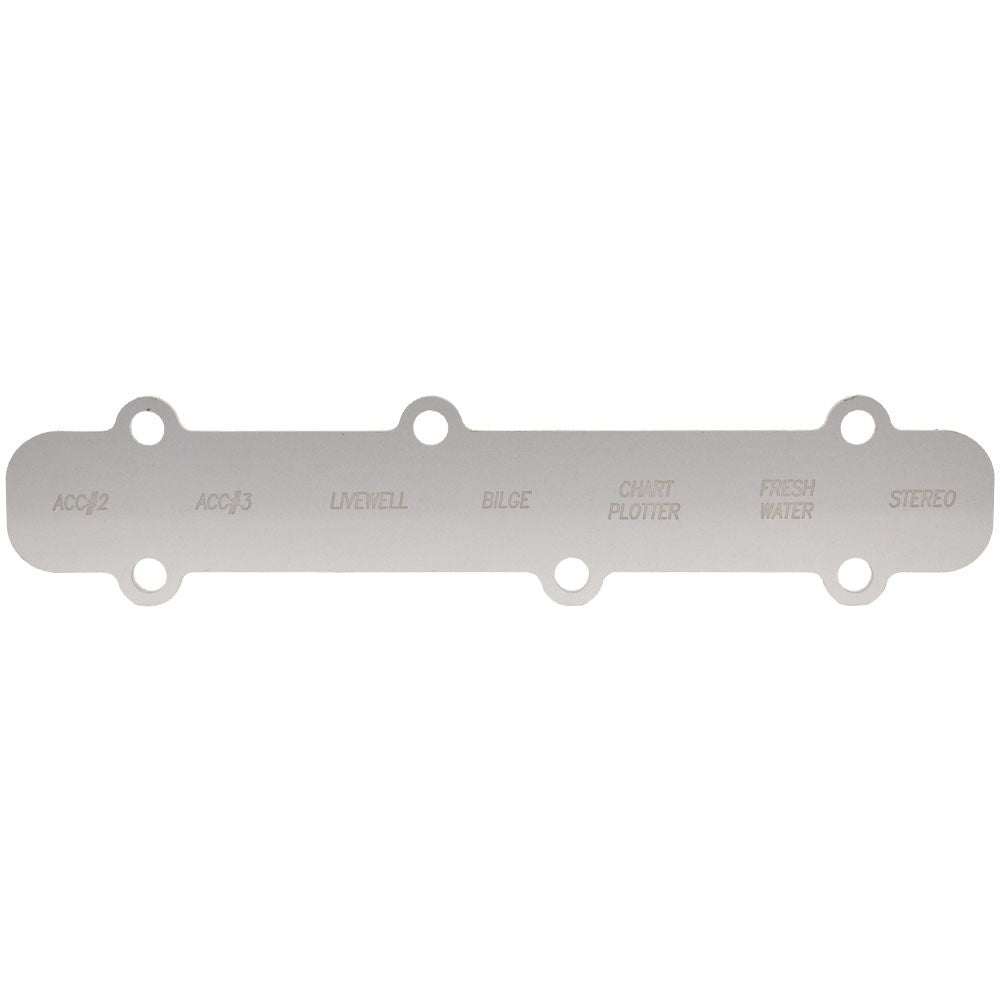 Hurricane Boat Switch Label Panel Satin Gray by Hurricane